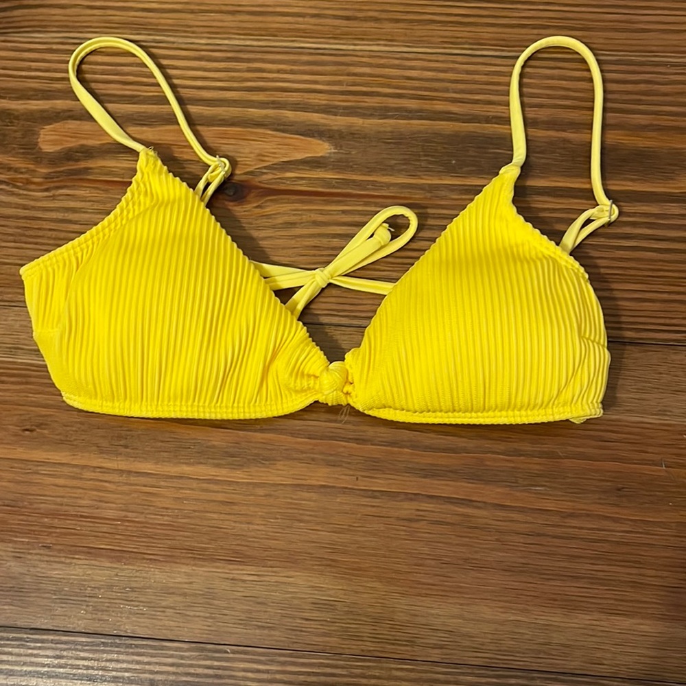 Yellow bikini top